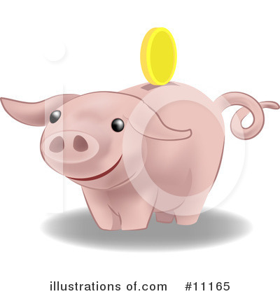 Pig Clipart #11165 by AtStockIllustration