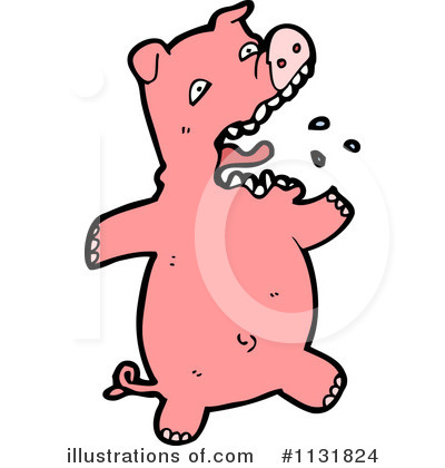 Royalty-Free (RF) Pig Clipart Illustration by lineartestpilot - Stock Sample #1131824