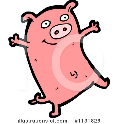 Royalty-Free (RF) Pig Clipart Illustration by lineartestpilot - Stock Sample #1131826