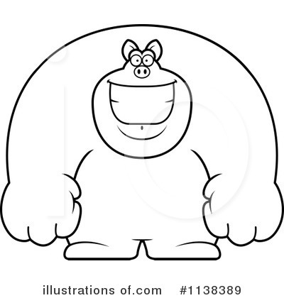 Royalty-Free (RF) Pig Clipart Illustration by Cory Thoman - Stock Sample #1138389