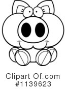 Pig Clipart #1139623 by Cory Thoman