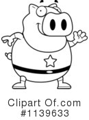 Pig Clipart #1139633 by Cory Thoman