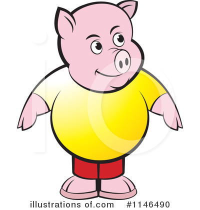 Pig Clipart #1146490 by Lal Perera