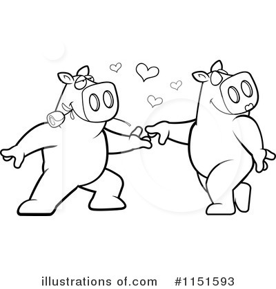 Royalty-Free (RF) Pig Clipart Illustration by Cory Thoman - Stock Sample #1151593