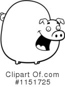 Pig Clipart #1151725 by Cory Thoman