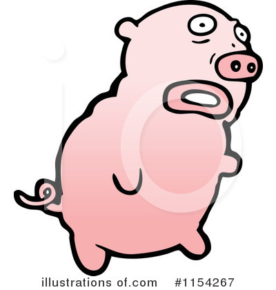 Royalty-Free (RF) Pig Clipart Illustration by lineartestpilot - Stock Sample #1154267