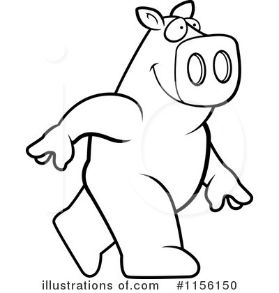 Royalty-Free (RF) Pig Clipart Illustration by Cory Thoman - Stock Sample #1156150