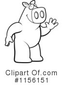 Pig Clipart #1156151 by Cory Thoman