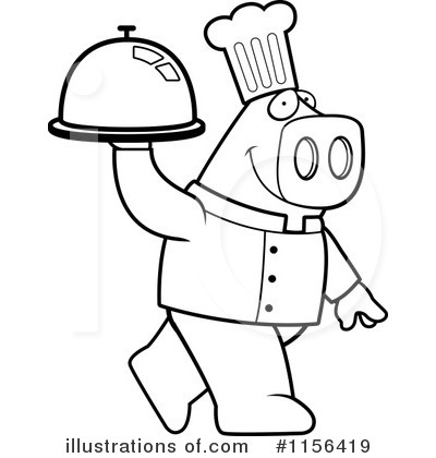 Royalty-Free (RF) Pig Clipart Illustration by Cory Thoman - Stock Sample #1156419