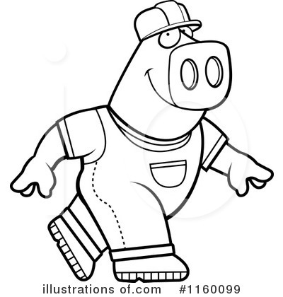Royalty-Free (RF) Pig Clipart Illustration by Cory Thoman - Stock Sample #1160099