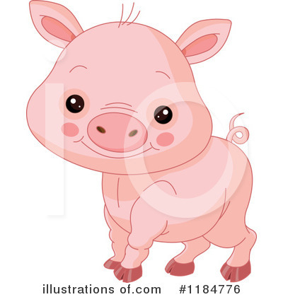 Royalty-Free (RF) Pig Clipart Illustration by Pushkin - Stock Sample #1184776