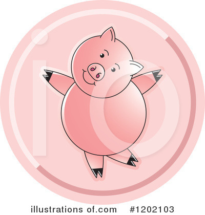 Royalty-Free (RF) Pig Clipart Illustration by Lal Perera - Stock Sample #1202103