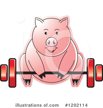 Royalty-Free (RF) Pig Clipart Illustration by Lal Perera - Stock Sample #1202114