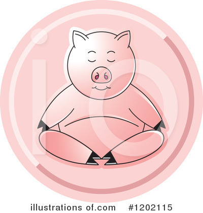 Royalty-Free (RF) Pig Clipart Illustration by Lal Perera - Stock Sample #1202115