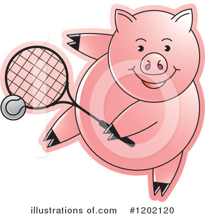 Royalty-Free (RF) Pig Clipart Illustration by Lal Perera - Stock Sample #1202120