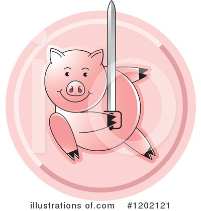 Royalty-Free (RF) Pig Clipart Illustration by Lal Perera - Stock Sample #1202121