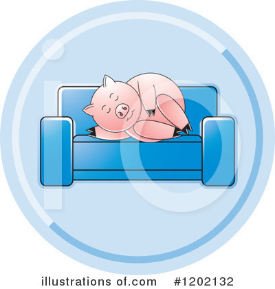 Royalty-Free (RF) Pig Clipart Illustration by Lal Perera - Stock Sample #1202132
