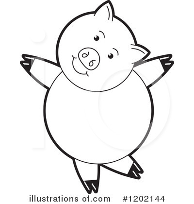 Royalty-Free (RF) Pig Clipart Illustration by Lal Perera - Stock Sample #1202144