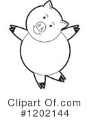 Pig Clipart #1202144 by Lal Perera