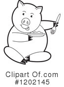 Pig Clipart #1202145 by Lal Perera