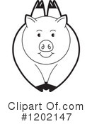 Pig Clipart #1202147 by Lal Perera