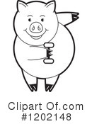 Pig Clipart #1202148 by Lal Perera