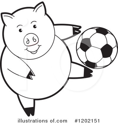 Royalty-Free (RF) Pig Clipart Illustration by Lal Perera - Stock Sample #1202151