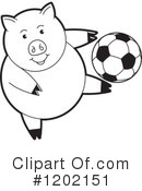 Pig Clipart #1202151 by Lal Perera