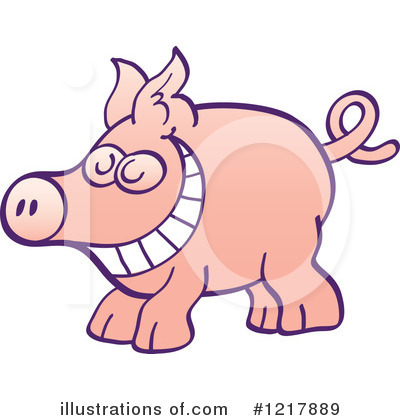 Royalty-Free (RF) Pig Clipart Illustration by Zooco - Stock Sample #1217889