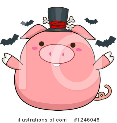 Royalty-Free (RF) Pig Clipart Illustration by BNP Design Studio - Stock Sample #1246046
