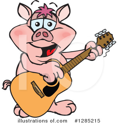 Royalty-Free (RF) Pig Clipart Illustration by Dennis Holmes Designs - Stock Sample #1285215
