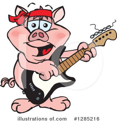 Royalty-Free (RF) Pig Clipart Illustration by Dennis Holmes Designs - Stock Sample #1285216