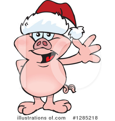 Pig Clipart #1285218 by Dennis Holmes Designs
