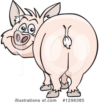 Royalty-Free (RF) Pig Clipart Illustration by Dennis Holmes Designs - Stock Sample #1296385