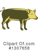 Pig Clipart #1307658 by patrimonio