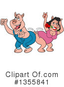Pig Clipart #1355841 by LaffToon