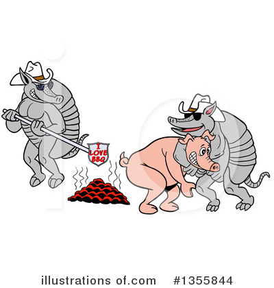 Royalty-Free (RF) Pig Clipart Illustration by LaffToon - Stock Sample #1355844