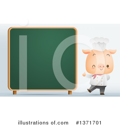 Royalty-Free (RF) Pig Clipart Illustration by Qiun - Stock Sample #1371701