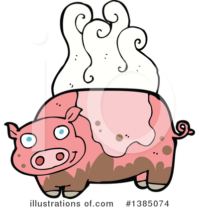 Royalty-Free (RF) Pig Clipart Illustration by lineartestpilot - Stock Sample #1385074