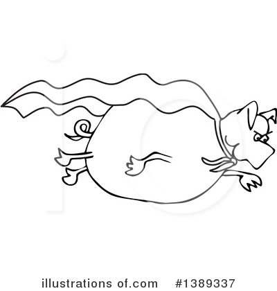 Royalty-Free (RF) Pig Clipart Illustration by djart - Stock Sample #1389337