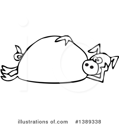 Royalty-Free (RF) Pig Clipart Illustration by djart - Stock Sample #1389338