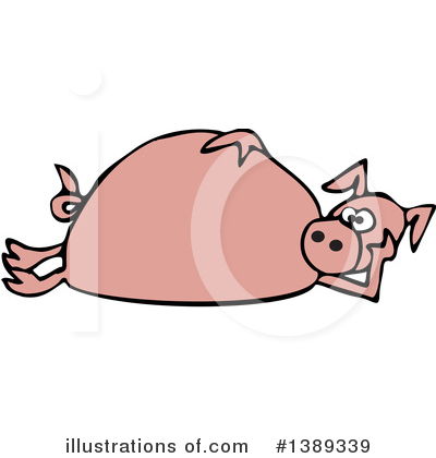 Royalty-Free (RF) Pig Clipart Illustration by djart - Stock Sample #1389339
