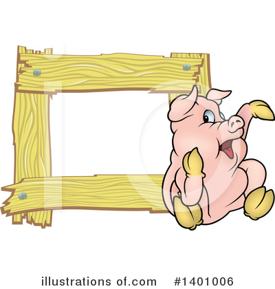 Royalty-Free (RF) Pig Clipart Illustration by dero - Stock Sample #1401006