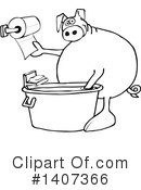 Pig Clipart #1407366 by djart