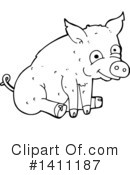 Pig Clipart #1411187 by lineartestpilot