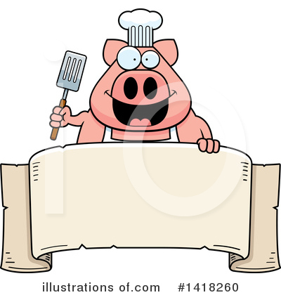 Royalty-Free (RF) Pig Clipart Illustration by Cory Thoman - Stock Sample #1418260