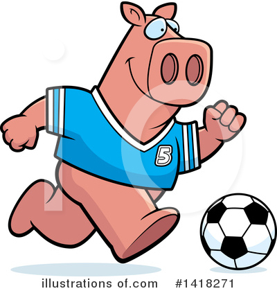 Royalty-Free (RF) Pig Clipart Illustration by Cory Thoman - Stock Sample #1418271