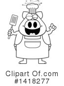 Pig Clipart #1418277 by Cory Thoman