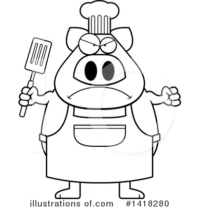 Royalty-Free (RF) Pig Clipart Illustration by Cory Thoman - Stock Sample #1418280