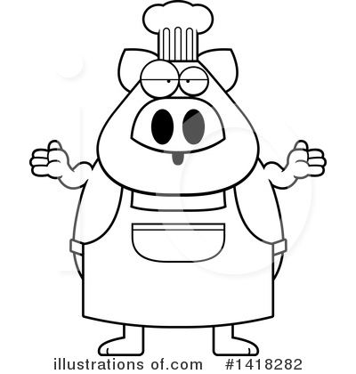 Royalty-Free (RF) Pig Clipart Illustration by Cory Thoman - Stock Sample #1418282